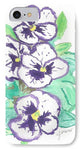 Purple Pansy Power - Phone Case