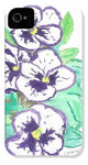 Purple Pansy Power - Phone Case