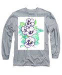 Purple Pansy Power - Long Sleeve T-Shirt