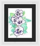 Purple Pansy Power - Framed Print