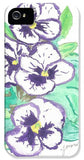 Purple Pansy Power - Phone Case