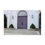 Doors of First United Methodist Church in Downtown Huntsville Standard Postcard