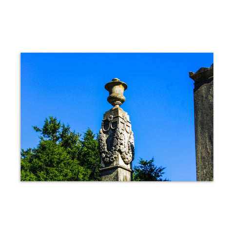 Urn on an Obelisk at Maple Hill Cemetery Standard Postcard