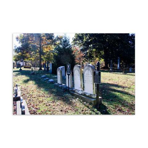 Historic Graves in Maple Hill Cemetery Standard Postcard