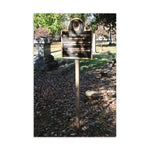 Maple Hill Cemetery Sign Standard Postcard