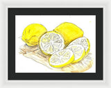 Tart Cutting Board - Framed Print