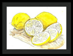 Tart Cutting Board - Framed Print