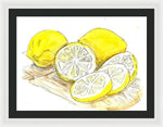 Tart Cutting Board - Framed Print